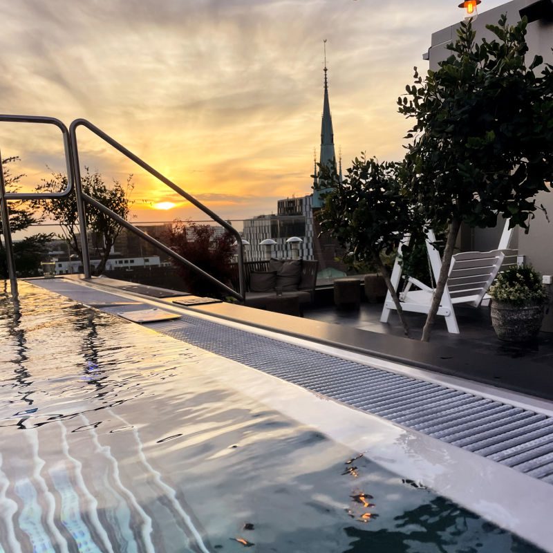 the nest spa rooftop pool